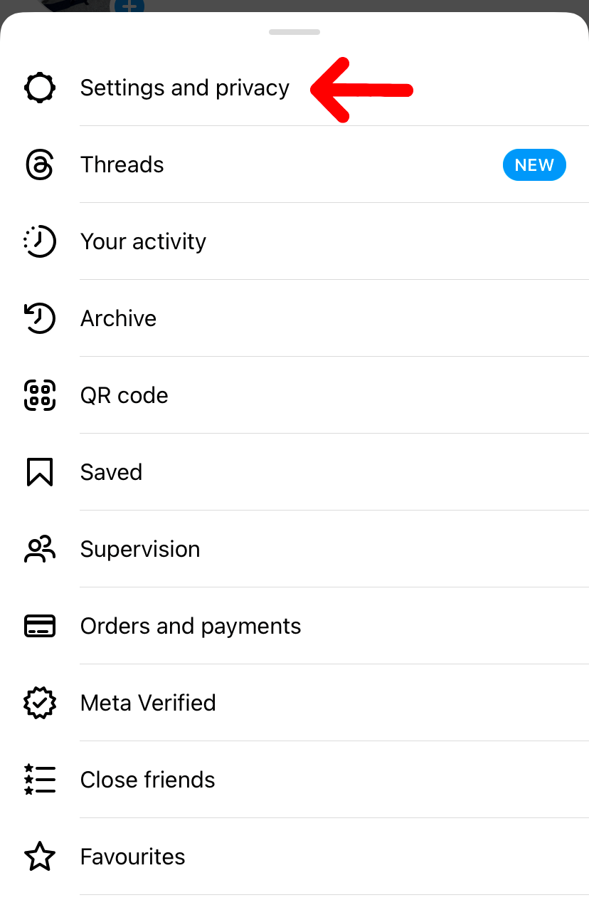 Instagram settings and privacy