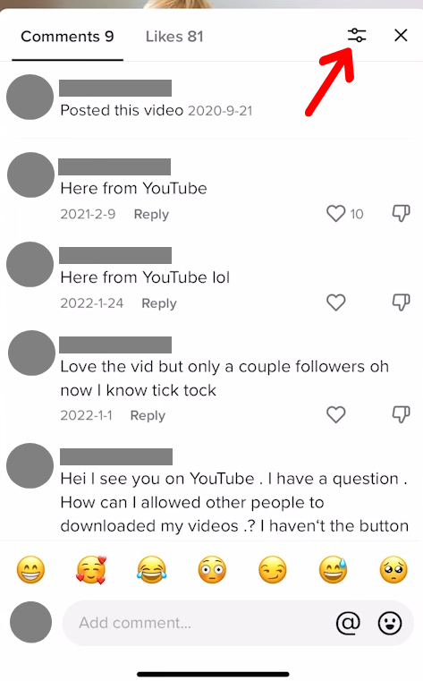 Mass delete comments on tiktok