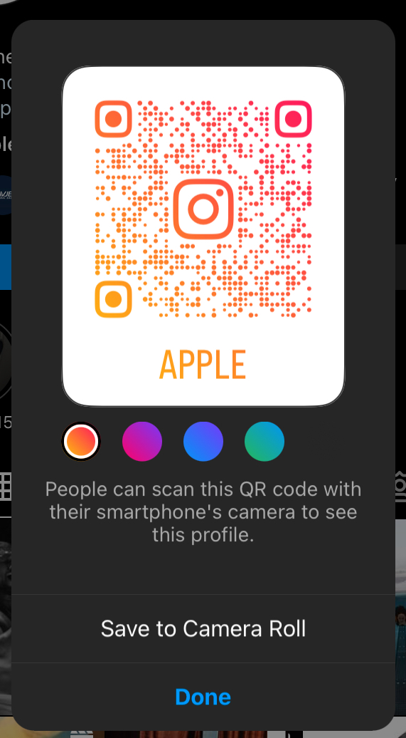 Instagram QR