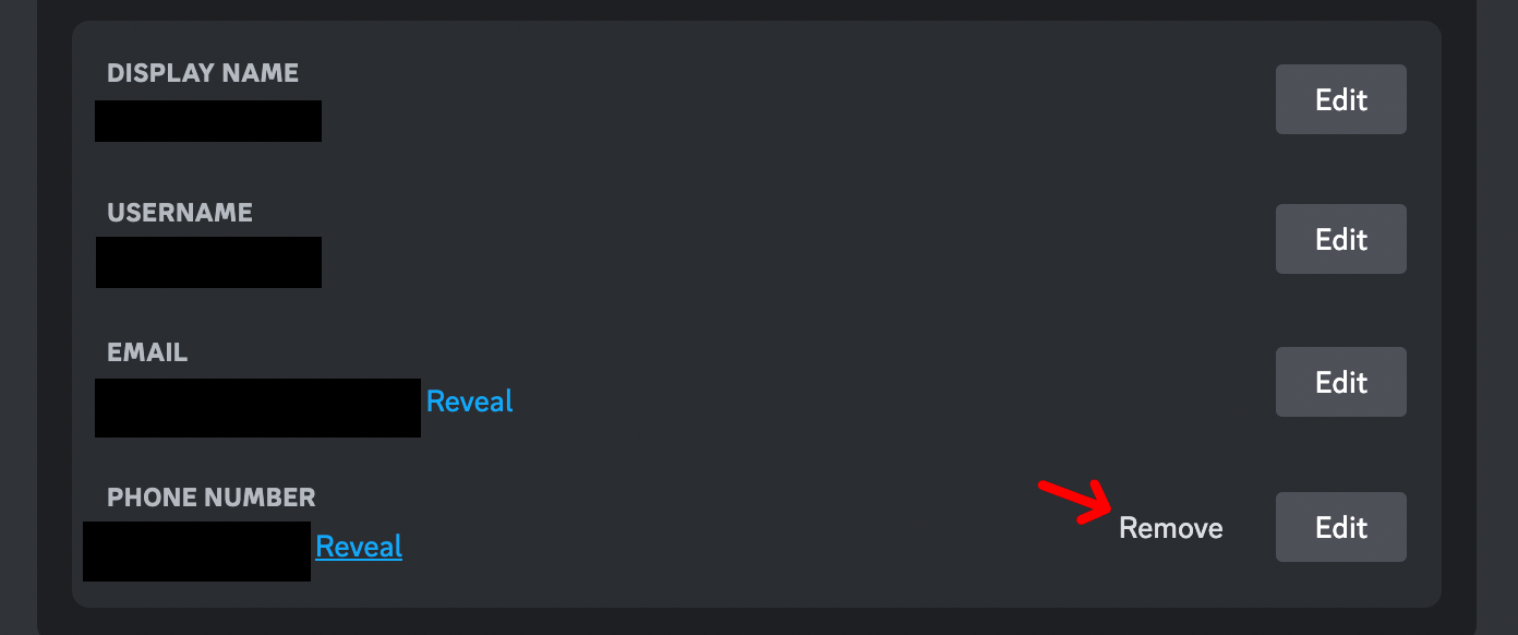 how to remove phone number from discord (1)